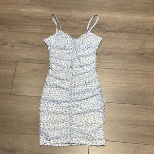 H&M Blue Floral Mini Dress